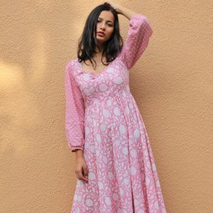 printed anarkali